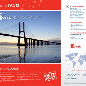 Esker Software corporate fact sheet (1 of 2)