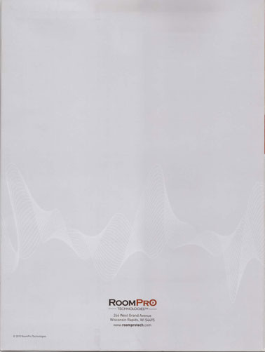 RoomPro Technologies marketing brochure (4 of 4)